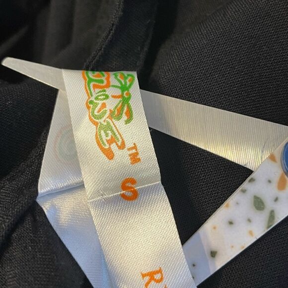 Shoreline Black Embroidered Floral Dress S - Picture 8 of 8